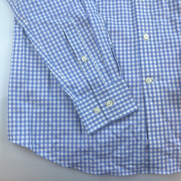 Black Brown 1826 Checkered Button Down Shirt S79-19 - Picture 4 of 5